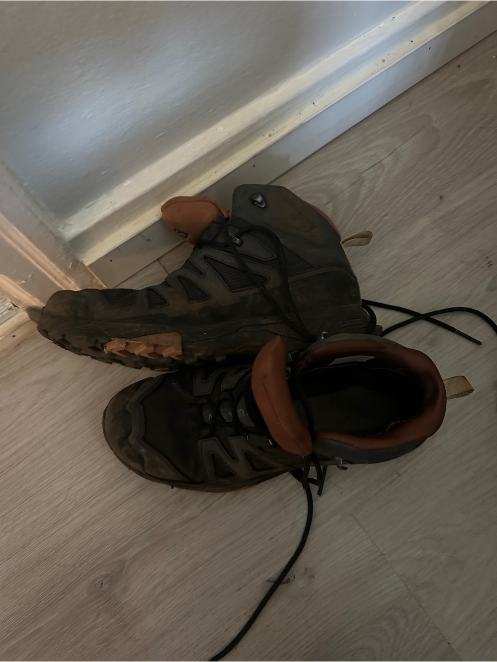 Women’s Black and Brown Hiking Boots